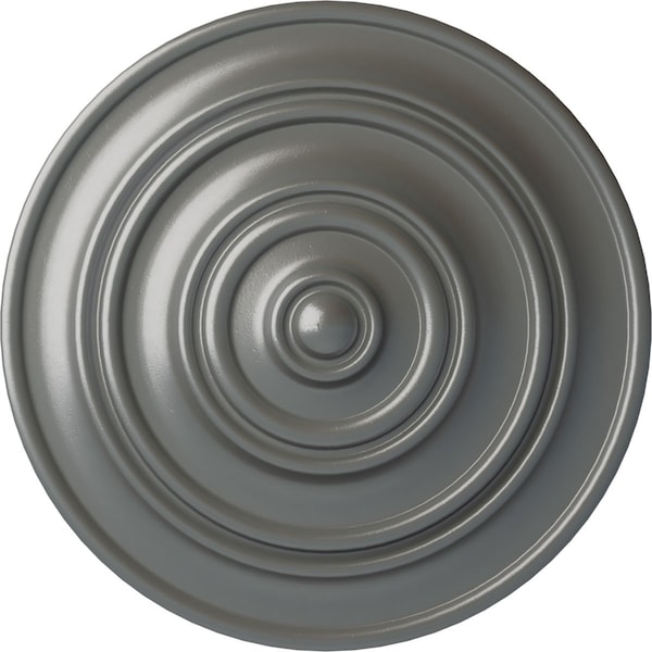 Ekena Millwork Classic Ceiling Medallion (Fits Canopies up to 4 1/8"), Hand-Painted Silver, 13 1/4"OD x 1/2"P CM13CLSLS - main
